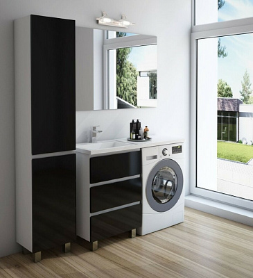 Комплект мебели Dallas Luxe 120х48 левосторонний напольный, 3 ящика (ШхГхВ) 548х476х860 Эстет ФР-00001922