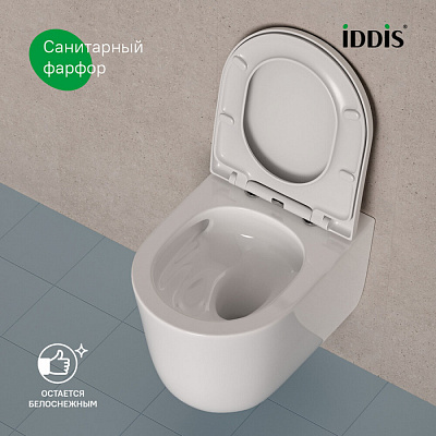 Унитаз подвесной безободковый Iddis Slide SLIRDSEi25