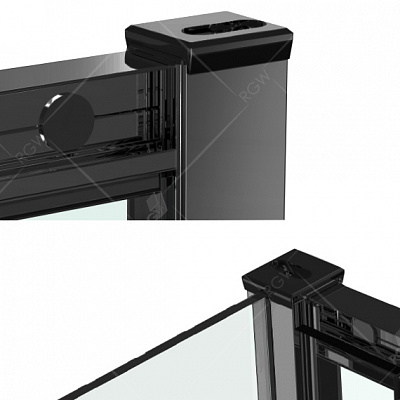 Душевой уголок RGW CL-48B (CL-14B + Z-050-1B) 1100x1000