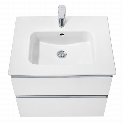 Тумба с раковиной Roca The Gap 60 2 ящика A857397806, белый глянец