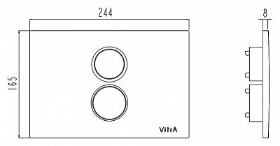 Клавиша смыва Vitra 740-0280