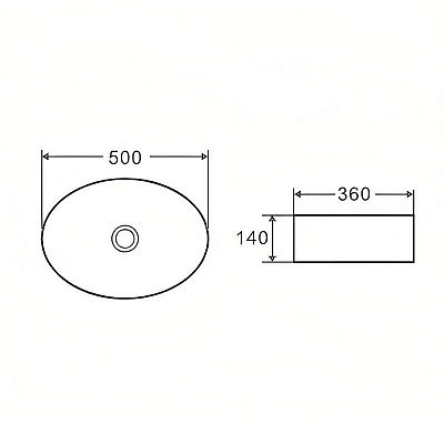 Раковина накладная D&K Matrix DT1390316
