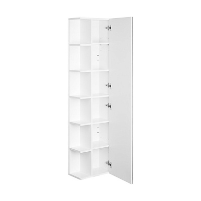 Шкаф - колонна 40 см AQUATON Сканди с зеркалом белый 1A253403SD010