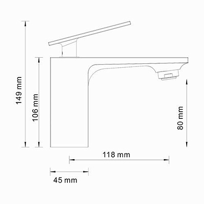 Смеситель для умывальника WasserKRAFT Alme 1503