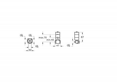 Встраиваемый запорный клапан VitrA A41455