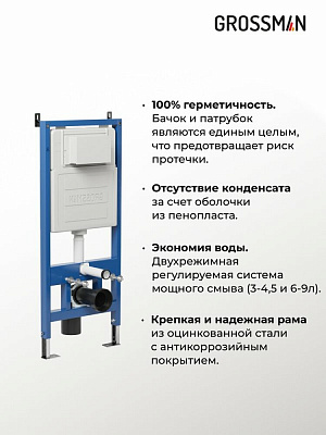 Инсталляция для подвесного унитаза Grossman 900.K31.01.000
