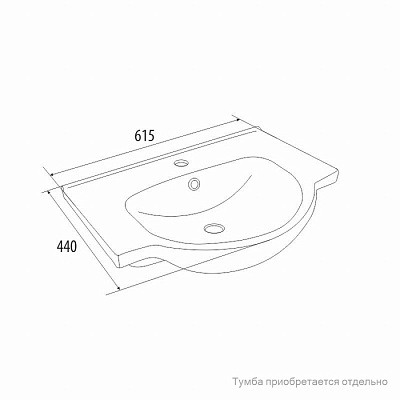 Раковина Milardo Wash Basin 0016000M28