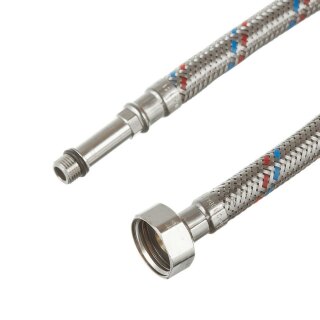 Подводка тонкий штуцер М-(10*1*35) Х 1/2 " 80см MATEU длинный, арт 721080086