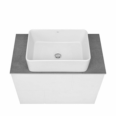 Тумба с раковиной Roca Luna 80 2 ящика ZRU9307765, белый