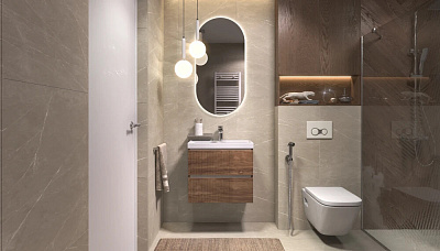 Тумба навесная под раковину Mondi 600-0-2 Velvex Madera Classica Slim