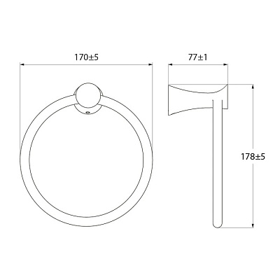 Полотенцедержатель Iddis Vico VICSB00i51