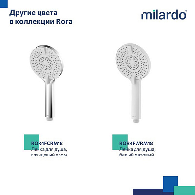 Лейка для душа Milardo Rora ROR4FBRM18