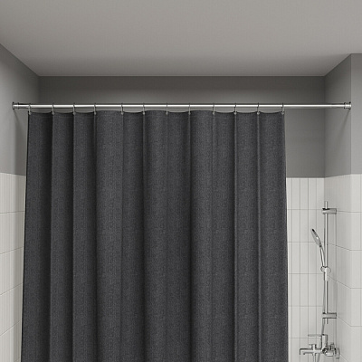 Карниз для ванной комнаты 110-200 хром глянцевый Iddis Elegante RSC0120i14