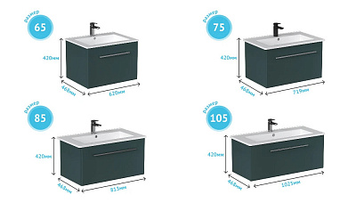 Тумба под раковину Posse 750-0-1 навесная верде Velvex tp POS OSK 751Y верде, дуб золотой (под раковину 234336)