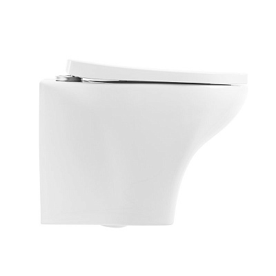 Унитаз подвесной безободковый с креплением Belbagno KRAFT BB064CHR