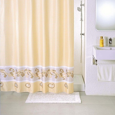 Штора для ванной комнаты 180*200 см Milardo beige fresco SCMI013P
