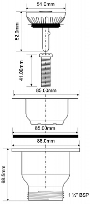 Выпуск для сифона McALPINE MRSKW5