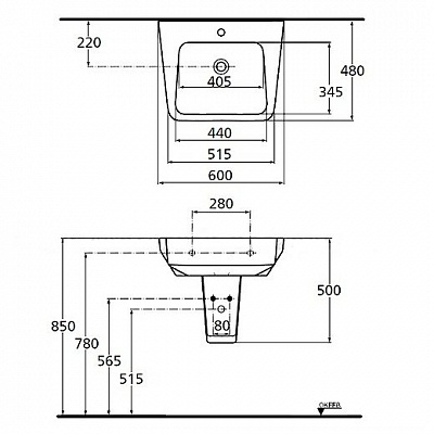 Полупьедестал Ideal Standard Imagine T402601