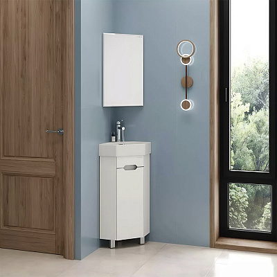 Раковина накладная угловая Sanita Luxe "Line" LIN35SLWB01