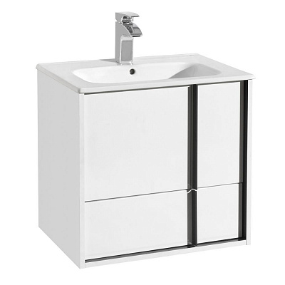Тумба с раковиной Aquaton Ривьера 60 белый матовый 1A238801RVX20