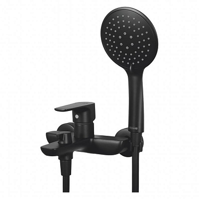 Смеситель для ванны с душем GROSS AQUA Evo Matt Black 2155297MB