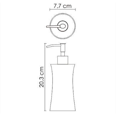 Дозатор для жидкого мыла WasserKRAFT Salm K-7699