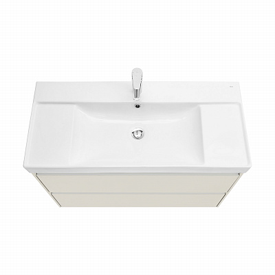 Тумба под раковину Roca Ona Ivory 1000 слоновая кость, 2 ящика, ZRU9308356