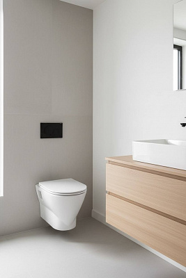 Комплект инсталляции с унитазом ПЭК Santek Скай + сиденье мягкое закрывание+ панель слива белая 1WH501869