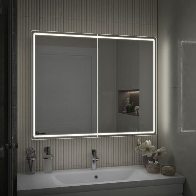 Зеркальный шкаф VIGO Geometry 1000 с LED подсветкой