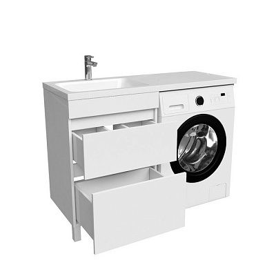 Тумба с умывальником IDDIS Optima Home для стиральной машины левая OPH12LBi95K