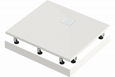 Поддон литьевой Essentia 2 Белый 1000x900 (слив по ЦДС)