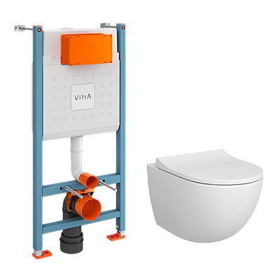 Комплект инсталляции с унитазом Vitra Sento L-box комп-т Core 9830B003-7211