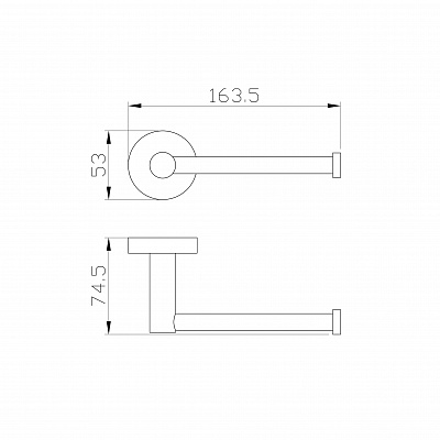 Держатель для туалетной бумаги без крышки Wonzon & Woghand easy, хром ww-8156
