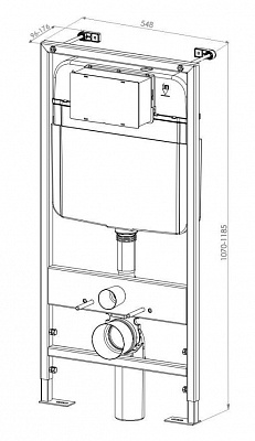 Комплект унитаза с инсталяцией 4 в 1 D&K Venice DS1021604