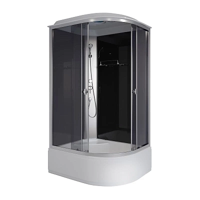 Душевая кабина 120х90х215 Niagara Eco E120/90/40L/TN высокий поддон 40см стекло тонированное