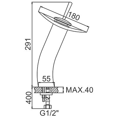 Смеситель для умывальника Ledeme L1055-3