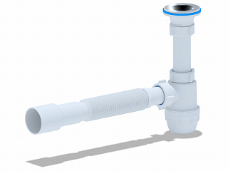 Сифон АНИ пласт Юнг 1 1/4 c гибкой трубой 32*40/50