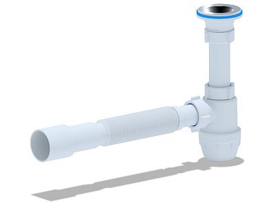 Сифон АНИ пласт Юнг 1 1/4 c гибкой трубой 32*40/50