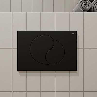 Клавиша смыва универсальная IDDIS Unifix UNI02MBi77, чёрная