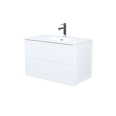 Тумба подвесная с раковиной (0108000i28) 80 см, белый, Iddis Oxford Neo OXN80W0i95K