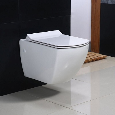 Чаша унитаза подвесного безободкового Belbagno CARINA BB514CHR