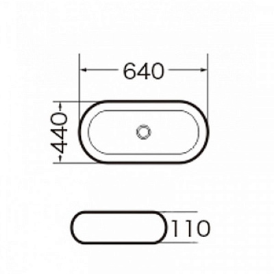 Раковина Grossman GR-3011 (640*440*110)