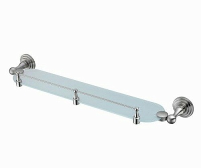 Полка стеклянная с бортиком WasserKraft Ammer K-7044