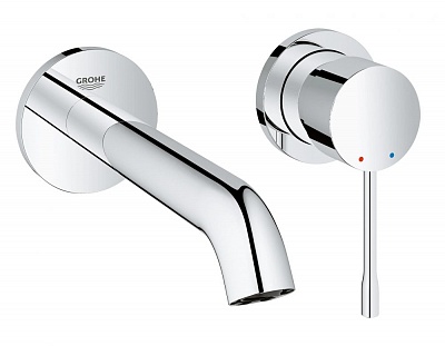 Смеситель для раковины Grohe Essence+ настенный, на два отверстия, комплект верхней монтажной части для 33769