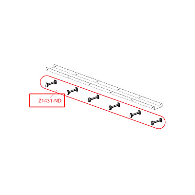 Пластиковый крепеж для решетки AlcaPlast Z1431-ND