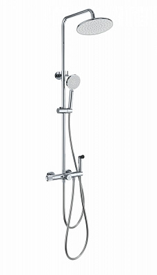 Душевая система с техническим душем и термостатом Wonzon & Woghand, Хром WW-B3097-A-CR