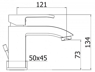 Смеситель для раковины CEZARES LIVELLO-LSM1-01-W0 LIVELLO-LSM1-01-W0