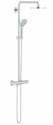 Душевая система GROHE EUPHORIA210 27964000 с термостатом, кроншт. 450мм, верхн.душ d210мм, EcoJuy