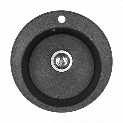 Мойка кухонная Шелли круглая графит AQUATON 1A734732SS210