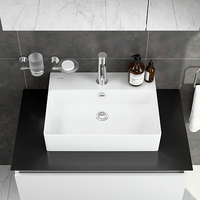 Раковина накладная VitrA M20 8313B003-0001 52 x 40 см белая санитарный фарфор